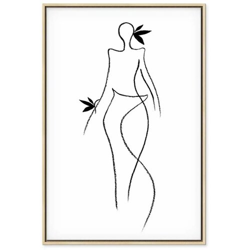  Slika - Exotic Dance (1 Part) vertical 40x60 U prirodnom drvenom okviru Slike