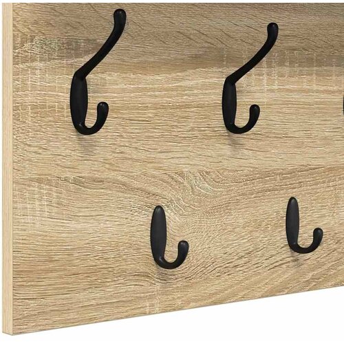  Vje&amp;scaron;alica za kapute na zidu Zidne Sonoma hrast 60 x 40 x 12 cm Slike