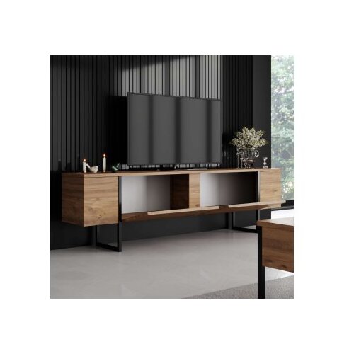 Hanah home tv polica luxe atlantic pine black Cene