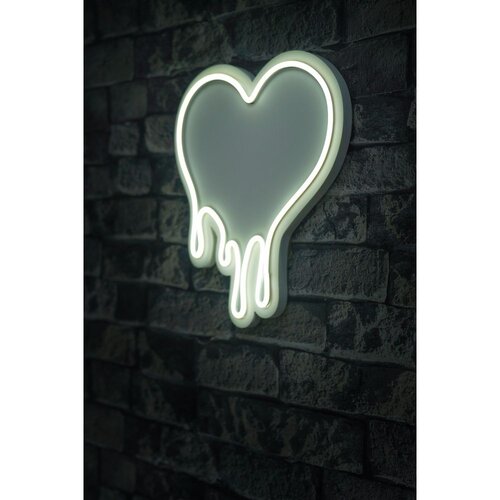 Wallity Dekorativna plastična LED rasveta Melting Heart White Slike