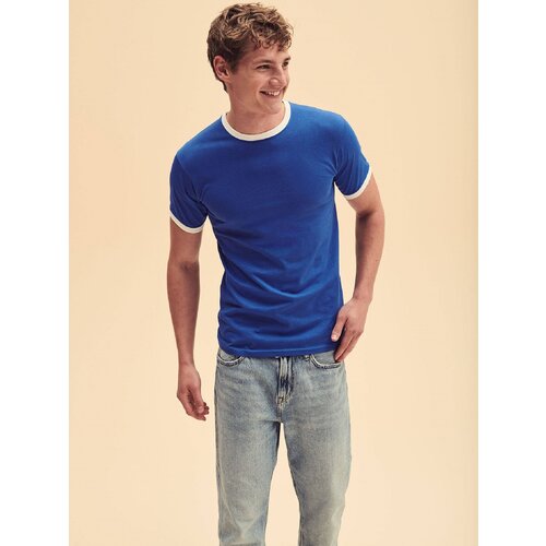 Fruit Of The Loom Ringer Blue T-shirt Slike