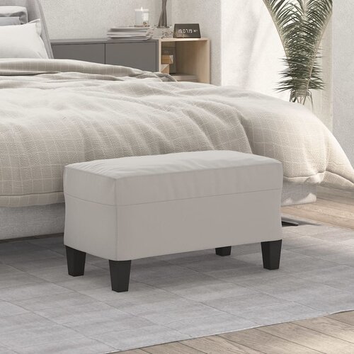  Klupa svjetlosiva 70 x 35 x 41 cm od mikrovlakana Cijene