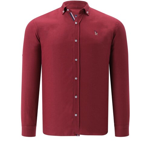 Dewberry G674 MENS SHIRT-DARK BURGUNDY Slike