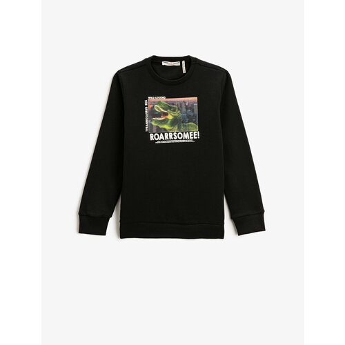 Koton Sweatshirt - Black - Regular Slike