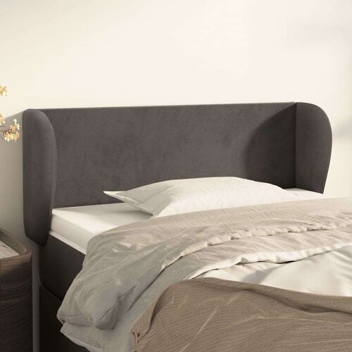  Uzglavlje s ušima tamnosivo 83x23x78/88 cm baršunasto Cijene