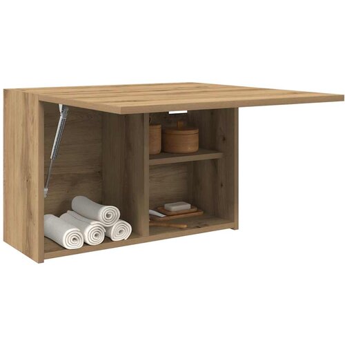 vidaXL Kopalniška stenska omarica artisan hrast 60x25x40 cm inž. les Cene
