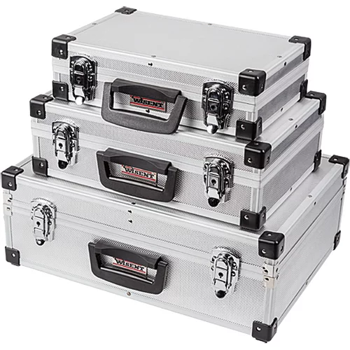 WISENT Komplet aluminijastih kovčkov za orodje Wisent 3 v 1 (3-delni, brez vsebine)