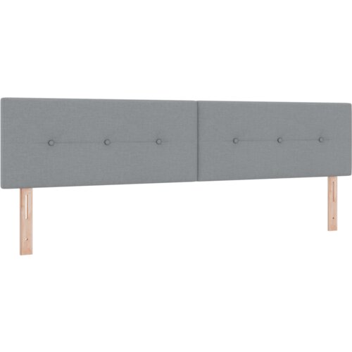 vidaXL LED Uzglavlje S dugmadi Svjetlosiva 100 cm Tkanina Cene