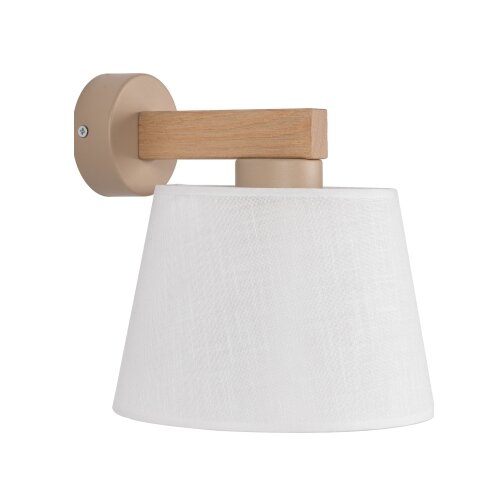  Brilagi - Zidna lampa LATTE SABIA 1xE27/15W/230V borovina/bela Slike
