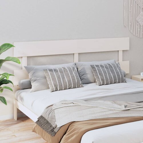 vidaXL Uzglavlje za krevet bijelo 204 x 3 x 81 cm od masivne borovine Cijene