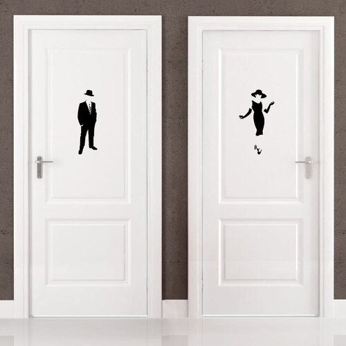 Ambiance Naljepnica Elegant Restroom, 25 x 25 cm Slike