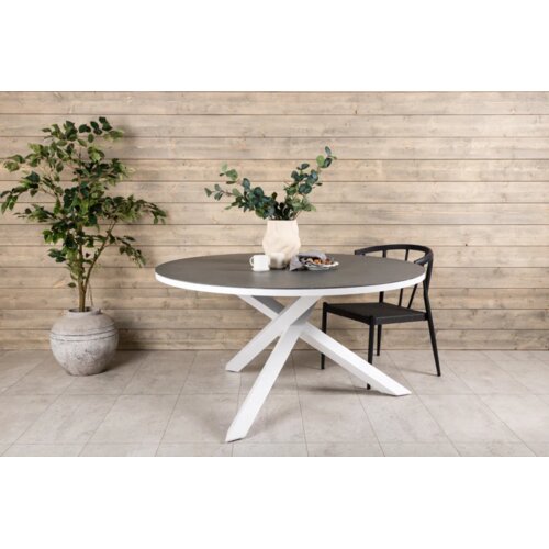 Venture Home Copacabana okrugli vrtni blagovaonski stol ⌀120 cm, sivi Slike