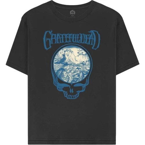 Grateful Dead Majica Mushrooms Unisex Black 2XL