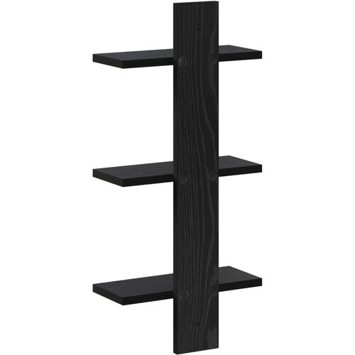  Zidna polica Crni hrast 30 x 13.5 x 64.5 cm Prerađeno drvo Slike