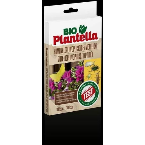 Bio plantella Rumene lepljive ploščice v obliki metulja Bio Plantella (10 kosov)
