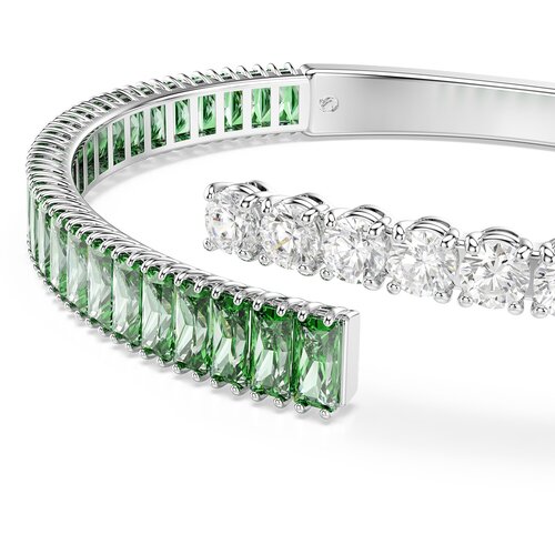 Swarovski Zapestnica zelena / srebrna / transparentna Slike
