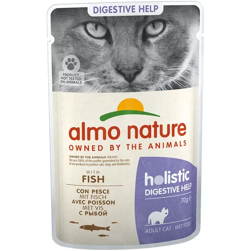 Holistic Almo Nature Digestive Help - Varčno pakiranje: z ribo12 x 70 g