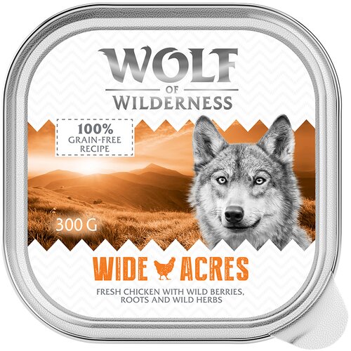  Ekonomično pakiranje Wolf of Wilderness Adult 24 x 300 g - Wide Acres: piletina Cijene