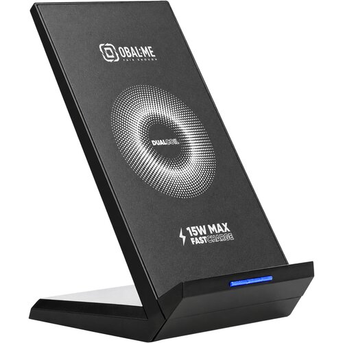  Obal Me StandCharger brezžično polnilno stojalo 15W črne barve Slike
