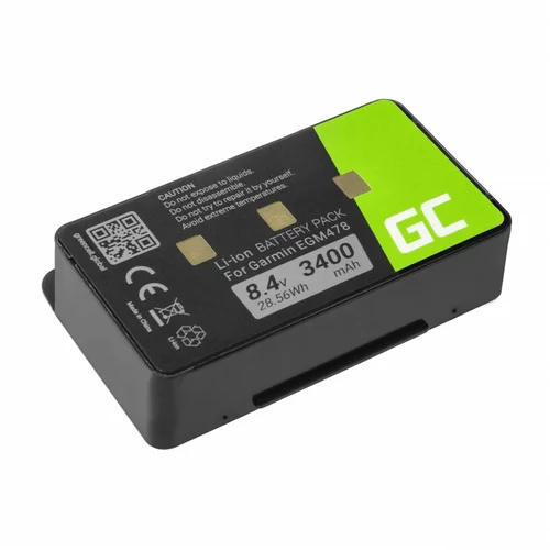 Green cell baterija za garmin gpsmap 276 / 296 / 376, 3400 mah