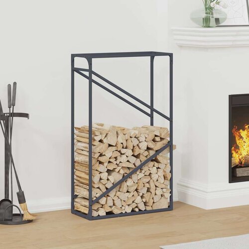  Stalak za drva antracit 60x25x100 cm hladno valjani čelik Slike