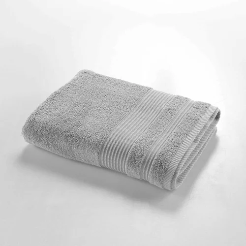Douceur d intérieur Svijetlo sivi pamučni ručnik od frotira 70x130 cm Tendresse –
