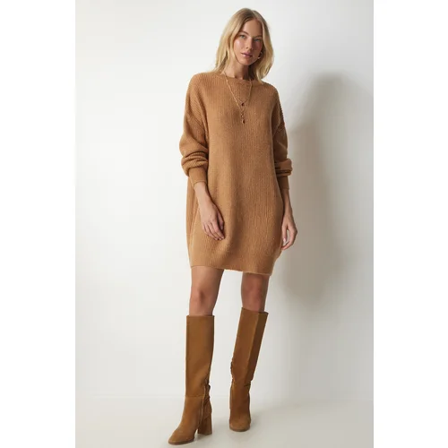  Women's Biscuit Oversize Long Basic Knitwear Sweater