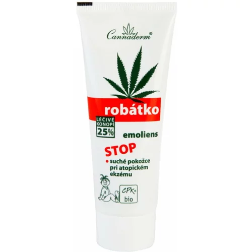 Cannaderm Robatko Emoliens Cream for Atopic Skin otroška zaščitna krema s konopljinim oljem 75 g