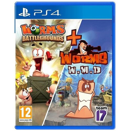  Worms Battlegrounds + Worms W.M.D. Double Pack (PS4) Cene