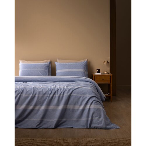 Madame coco Set Posteljine Boswell, 3 komada, 160x220cm, Plavo-beli Cene