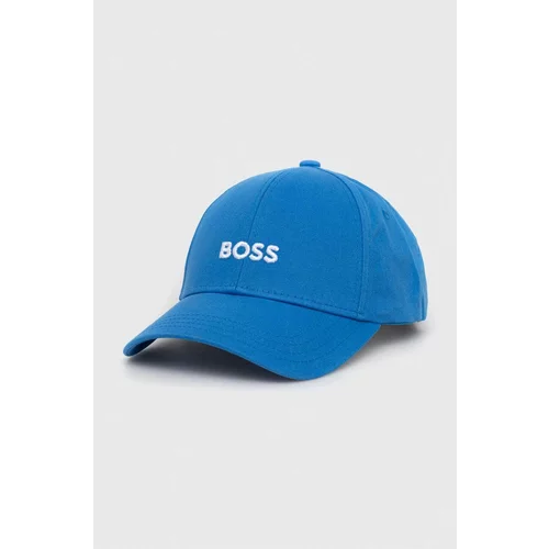 Boss Bombažna bejzbolska kapa črna barva