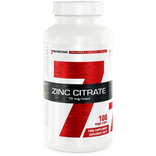 7NUTRITION Cink citrat tablete 15mg, 100 komada Slike