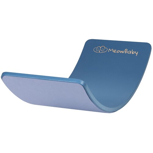 MeowBaby Drsna ravnotežna deska za otroke ® Montessori 80x30 cm, modra ravnotežna deska s modrim flisom, (20734412) Cene