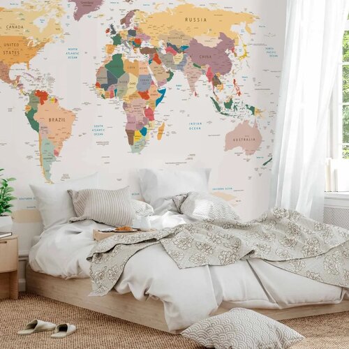  Foto tapeta - World Map 300x210 Premium Cene