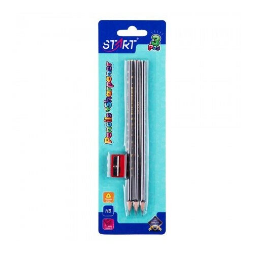 Start olovke grafitne stars 3kom i zarezaČ na blisteru ( STR6141 ) STR6141 Slike