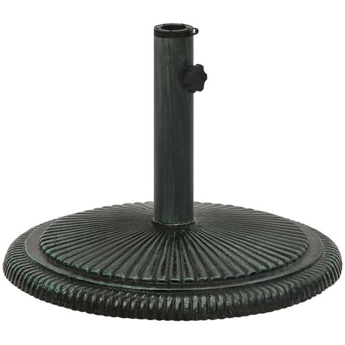 VidaXL Stalak za suncobran zeleni 45 x 45 x 30 cm od lijevanog željeza Slike