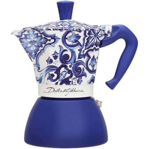  Talijanska Moka za Kavu Bialetti D&amp G BLU MEDI 6T Plava Aluminij 6 Šalice Cijene