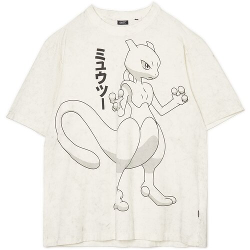 Cropp mu&amp;scaron;ka majica kratkih rukava s printom Pok&amp;eacute;mon - Slonovača 4995W-01X Slike