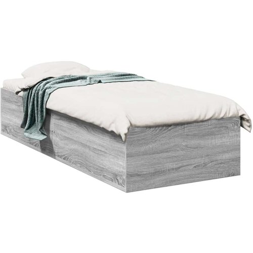 VidaXL Okvir za krevet boja hrasta 90x190 cm od konstruiranog drva Slike