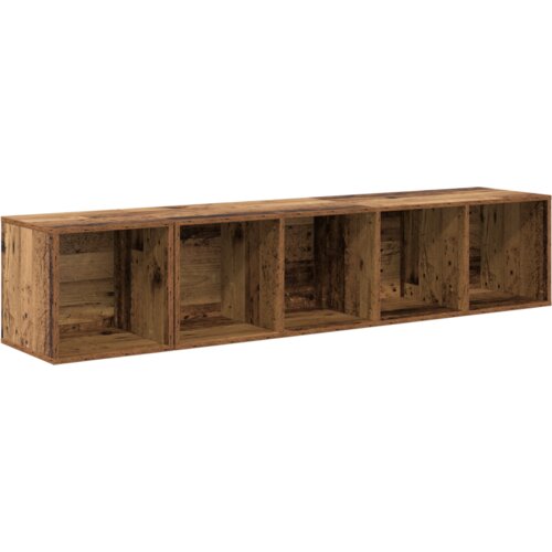  Set TV stalka s pohranom 2 pcs Staro drvo 37 x 37 x 142.5 cm Slike