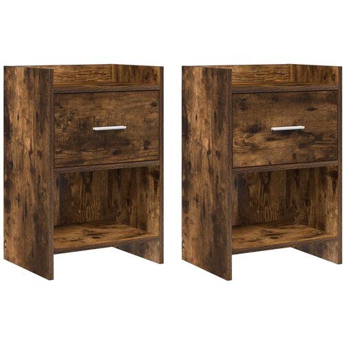  Noćni ormarići 2 pcs Dimljeni hrast 40 x 30 x 60 cm Cene