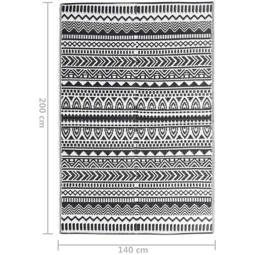 Vanjski tepih crni 140 x 200 cm PP Cijene