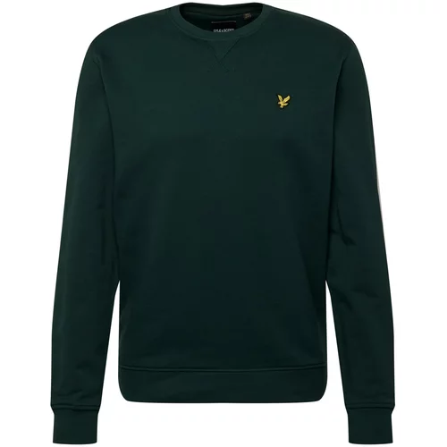 Lyle & Scott Sweater majica zlatno žuta / tamno zelena / crna