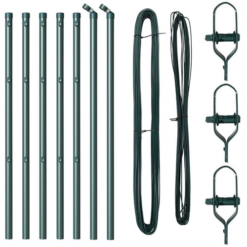 Stupovi ograde 7 kom Zelena Ø32 mm 120 cm Galvanizirani čelik Cijene