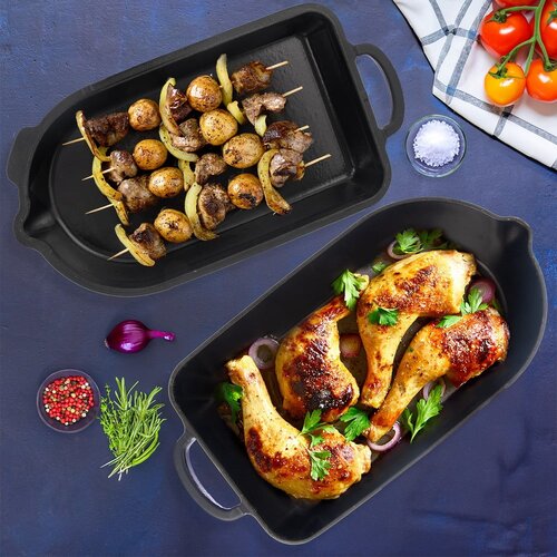 Orion Litoželezen pekač 22x42,5 cm LITINA SMALT &amp;ndash; Slike