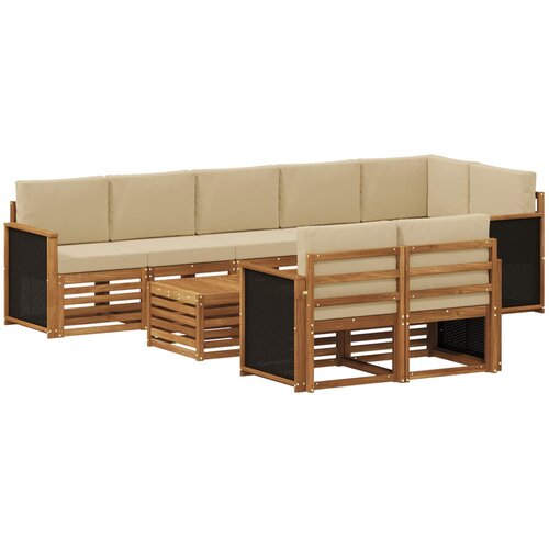  Set vanjskih sofa 8 kom. Natural Slike