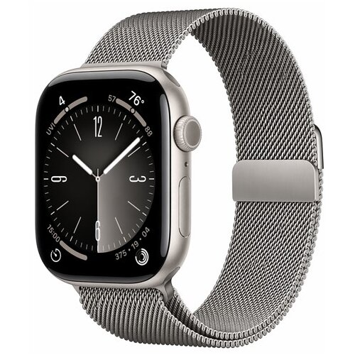 Apple Watch Series 11 42mm Natural Titanium Milanese Loop Cellular Cene