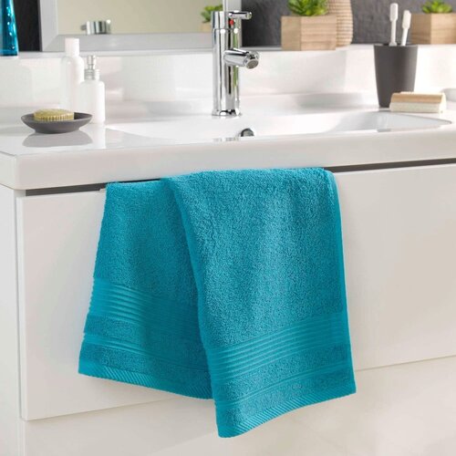 Douceur d int&amp;eacute;rieur Plavi pamučni ručnik od frotira 50x90 cm Tendresse &amp;ndash; Slike