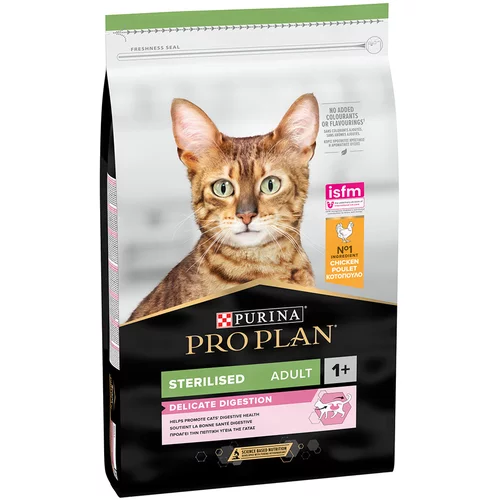 Pro Plan PURINA Sterilised Cat s piletinom - 10 kg