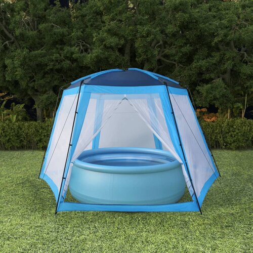 VidaXL &amp;Scaron;ator za bazen od tkanine 500 x 433 x 250 cm plavi Slike